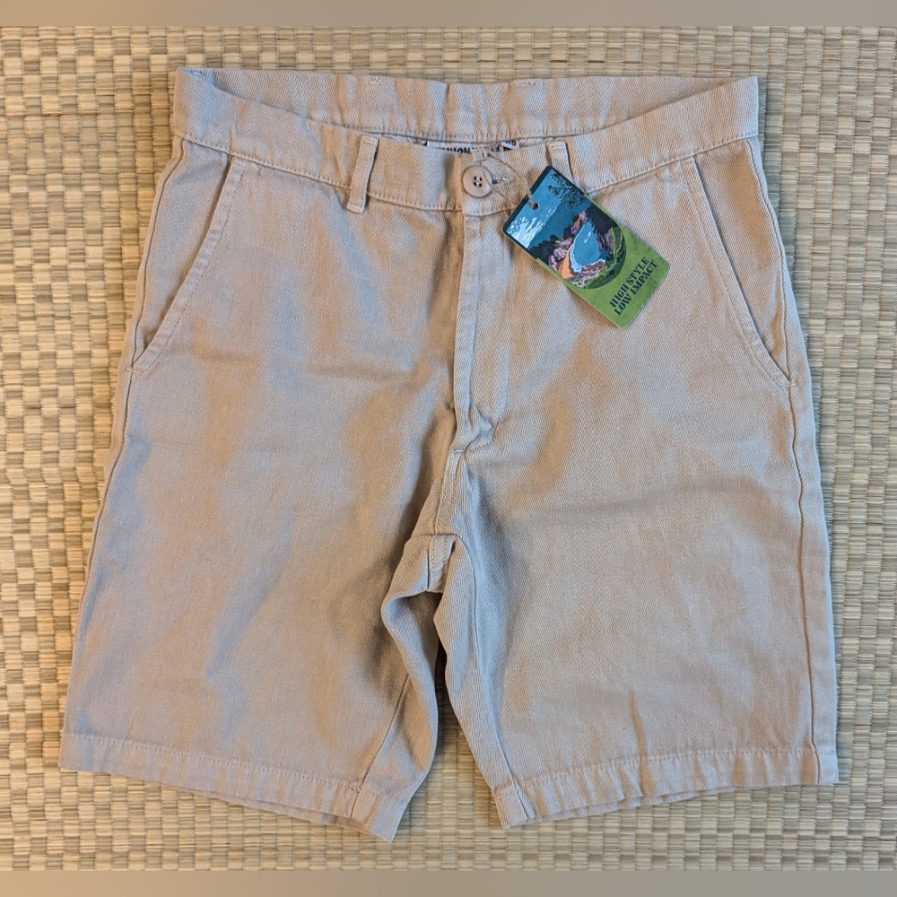 NWT Jungmaven Gaviota Shorts Hemp Blend Natural Canvas Men's Size XS Made in USA